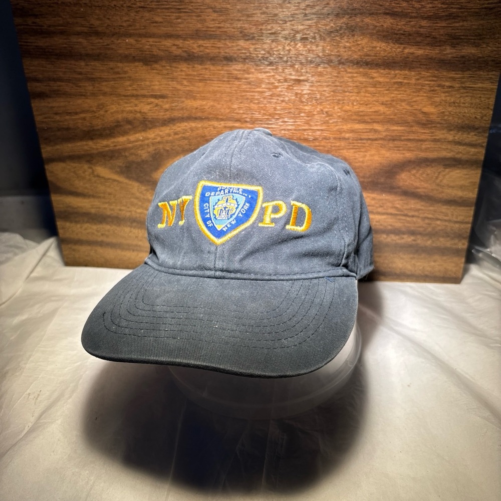 Gray NYPD Cap with Yellow Embroidery